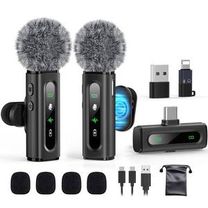 lot 12206 image: USB C Lavalier Microphone Wireless Mini Mic for Type-C Android PhoneTabletPC Video Recording Clip-on Mics with Rotatable Clip&Denoise Recording, Ideal for Vlog Tiktok Youtube Podcast Content Creator