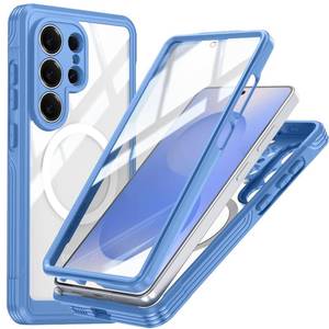 lot 12208 image: Ltezixal Case for Galaxy S26 Ultra,Military-Grade Drop Protection with Built-in Screen Protector Case,Dustproof Heavy Duty Full Body Protective Case, Blue