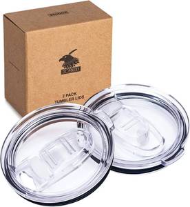 lot 12217 image: 20 oz Tumbler Replacement Lids Spill Proof Splash Resistant Covers Fit for YETI Rambler and More Cups ( 2 Pack)