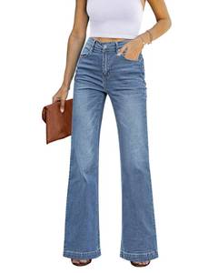 lot 12238 image: GRAPENT Womens Stretchy Resort Wear Western Hippie Cowgirl Flare Pants Cool Classic Colors Size 16 18