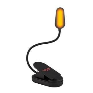 lot 12244 image: hooga Amber Book Light, Rechargeable Clip-On Blue Light Blocking LED Reading Light, 1600K Warm Eye Care for Bed, Students, Kids, Travel, Nursing, Studying