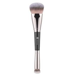 lot 12245 image: TEOYALL Dual-Ended Contour Concealer Brush, Sculpting Defining and Angled Under Eye Synthetic Bristles for Liquid Cream Powder (Used)