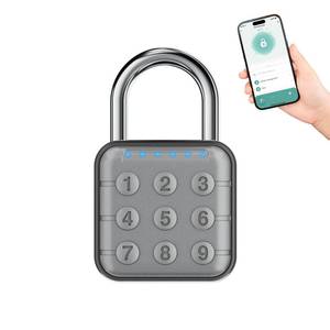 lot 12247 image: Combination Lock, Combination Lock for Locker, Locker Lock & Gym Locker Lock - High Security, Easy to Use for Gym, School, Travel, Outdoor (Grey-APP Control)