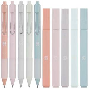 lot 12252 image: BLIEVE - Aesthetic Highlighters and Gel Pens With Soft Ink And Tip, Bible Highlighters and Pens No Bleed, Dry Fast Easy to Hold, for Bible Journaling Planner School Supplies (Pastel)
