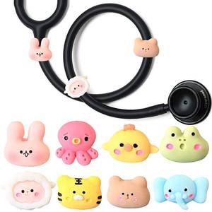lot 12256 image: 8 Pcs Stethoscope Charms, Stethoscope Accessories for Nurse Stethoscope Unique Id Tag, Compatible for 3M Littmann MDF, Gifts for Nurses, Doctors PEDS Vet Medical Workers
