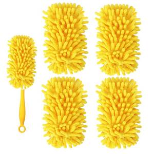 lot 12263 image: Yicotira Reusable Duster Refill Compatible with Swiffer Hand Duster - 360 Heavy Duty Dusters Refills - Microfiber Ceiling Fan Duster for Swiffer Dusters Extended Handle, 4 Pack(Handle is Not Included)