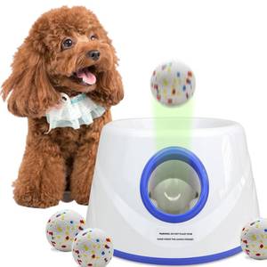 lot 13939 image: Automatic Dog Ball Launcher, Upgraded Dog Ball Throw Launcher, Adjustable Distance 20-45FT, for SmallMedium Dogs, with 3 2.3-inch ETPU Balls, Indoor and Outdoor Interactive Toys