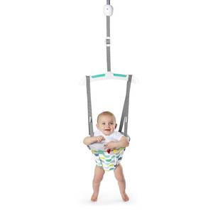 lot 13950 image: Bright Starts Playful Parade Door Jumper for Baby with Adjustable Strap, 6 Months and Up, Max Weight 26 lbs