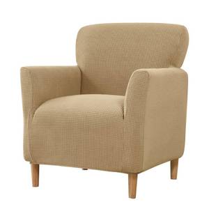 lot 14174 image: LiveGo Stretch Mid Century Modern Armchair Slipcover 1-Piece Jacquard Accent Chair Covers with Arms Soft Waterproof Chair Slipcovers for Living Room Furniture Protector Office (Khaki)