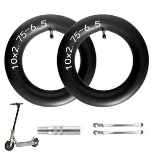 lot 14178 image: 10x2.75-6.5 scooter tire tube, 7065-6.5 Inner Tube, 10 inch Tires Replacement, for Speedway 5 Dualtron 3 Hover-1 Alpha gotrax G4 scooter Thickened Valve Extension Tire Levers (Tire Tube2)