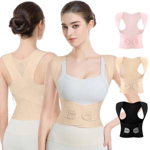 lot 14200 image: babaka Posture Corrector for Women, Invisible Lightweight Adjustable Back Brace for Upper and Lower Back Pain Relief, Hunchback, Hump, Scoliosis, Thoracic, Spine Corrector Under Clothes (Beige, Large, Waist 35-42)