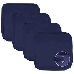 lot 14213 image: Sqodok Patio Cushion Covers 25x27 inch, Waterproof 4Pack Outdoor Cushion Covers Replacement Seat Slipcovers for Sectional Sofa, Wicker Chair, Blue