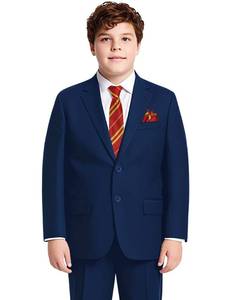 lot 14233 image: Marvelous World Boys Plus Size Husky Stretch Suit Set Teen Big Kids Dark Blue Navy Size 16