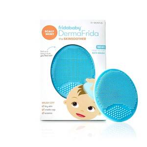 lot 14250 image: Frida Baby DermaFrida The SkinSoother Baby Bath Brush  Cradle Cap Brush for Babies, Baby Essential for Dry Skin, Cradle Cap Treatment and Eczema  1 Pack