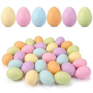 lot 14284 image: Sotiff 36 Pieces Pastel Easter Eggs Foam Easter Eggs Decorations for Basket Vase Fillers Table Setting DIY Wreath Garland Spring Party Favors Home Centerpiece Decor