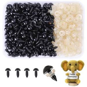 lot 14294 image: XKDOUS 9mm Safety Eyes, 280pcs for Crocheting, Crochet Eyes for Amigurumi, Stuffed Animal Doll Eyes for DIY Crafts