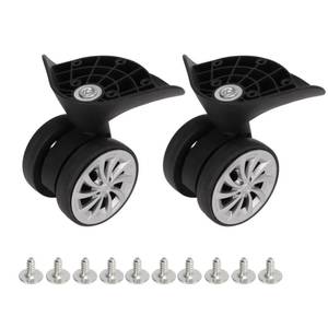 lot 14300 image: Lausixy Luggage Wheels Replacement, 1 Pair Luggage Suitcase Wheels, Travel Suitcase Caster Wheels 360° Swivel, Trunk Luggage Wheel Spare Part Replacement for Luggage Suitcase Trolley