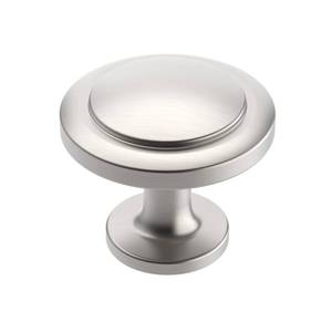 lot 19239 image: Alzassbg 25 Pack Brushed Satin Nickel Cabinet Knobs, 1-14 Inch Diameter Round Kitchen Knobs for Cabinets and Drawers AL6012SN