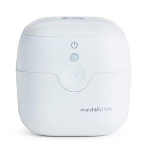 lot 19247 image: Munchkin Portable UV-C Cleaner for Pacifiers, Teethers and More, White
