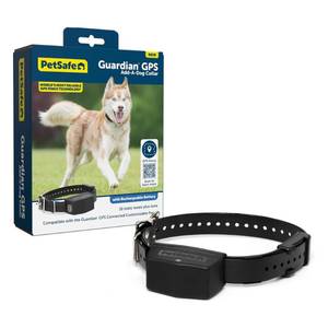 lot 19250 image: PetSafe Guardian GPS Connected Customizable Fence Add-A-Dog Collar - Rechargeable & Waterproof Adjustable Receiver Collar for GPS Fence - for Dogs 5lb
