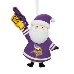lot 19251 image: Hallmark Christmas Ornament, NFL Minnesota Vikings Santa Fan Ornament, Gifts for Sports Fans (BENGALS DESIGN)