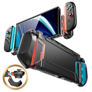 lot 20188 image: Mumba Case Compatible with Switch 2 Blade Series Dock Friendly Military-Grade Protection TPU Grip Protective Cover Shell, Quick-Release Joy-Con, Accessories for Switch 2 (BlueRed)
