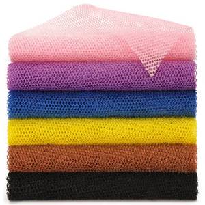 lot 20198 image: BHYTAKI 6 Pieces African Net Sponge African Exfoliating Net Long African Bath Sponge Washcloth Shower Net African Body Scrubber Net for Skin Smoother Daily Use(Pink,Yellow,Purple,Black,Blue,Brown)