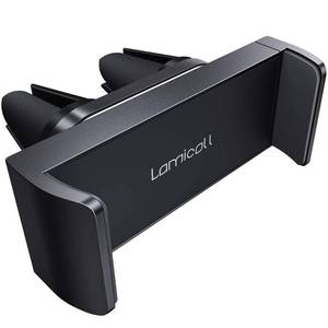 lot 20204 image: Lamicall Car Vent Phone Mount - Air Vent Clip Holder, Universal Stand Hands Free Cradle Compatible with Cell Phone 16 15 14 13 12 Mini 11 Pro Xs Max Xr X 8 7 6 6s Plus SE Smartphones Black