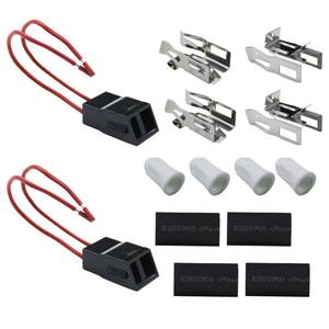 lot 20246 image: ERR117 Range Burner Receptacle Kit for Whirlpool Kenmore Frigidaire Stove, 330031 Surface Element Plug-in Block Kit Replaces WB17X210 5303935058 814399 WB17X5088 (Set of 2)