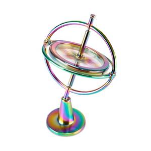 lot 20249 image: QLKUNLA Gyroscope Toy Metal Anti Gravity Rotating Desk Gyroscope Flying Motion Balance Physics Toy Educational Training Gift