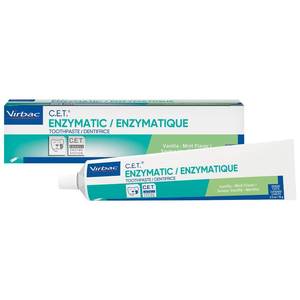 lot 20251 image: Virbac C.E.T.� Enzymatic Toothpaste Tartar & Plaque Control for Fresh Breath  Pet Dental Care Toothpaste Vanilla Mint Flavor, 2.5 oz
