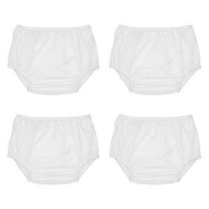 lot 20297 image: dappi Reusable Waterproof 100% Nylon Taffeta Diaper Pants for Potty Training & Swimming, Leak-Proof & Rip-Proof, Large (Fits 26-31 lbs), 4 Counts