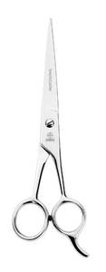 lot 20311 image: Mundial BC-343 6-inch Hairs Scissors Razor Edge with Finger Rest (Used)