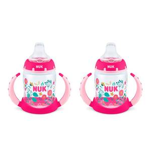 lot 20316 image: NUK Learner Cup, 5oz, 2-Pack, Flowers �� BPA Free, Spill Proof Sippy Cup
