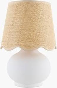 lot 11254 image: Box of LED Table Lamps with Woven Rattan Shades And Candle Warmers 10 Candle Warmers 7 Lamps