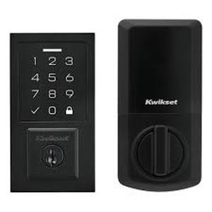 lot 11255 image: Kwikset SmartCode Digital Door Lock Set Of 4