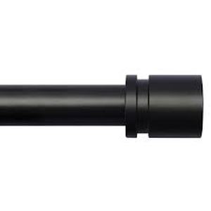 lot 14277 image: Sherwin Black Curtain Rod 76cm-114cm Diameter 58