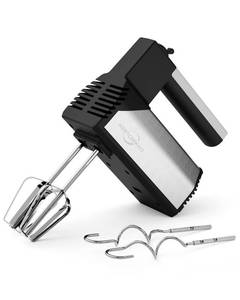 lot 9657 image: Hand Mixer Electric Handheld, 5-Speed 200W Electric Mixer with 4 Stainless Steel Accessories, Portable Hand Mixer, WESTCOOKAID Turbo Ultra Power Eject Button for Cakes Eggs, Black