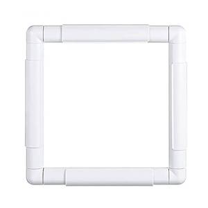 lot 10344 image: Square Embroidery Hoop 8 inch Cross Stitch Frame Small Embroidery Hoop Plastic Embroidery Frame Clip Quilting Frames for Hand Quilting, Cross Stitching , Needlepoint, Silk-Painting, Sewing