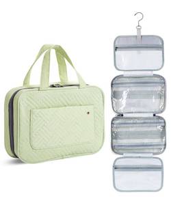 lot 10347 image: Ms. Pen- Travel Toiletry Bag Organizers, Green, Makeup Travel Bag for Toiletries with Hanging Hook, Water-Resistant