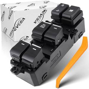 lot 10351 image: NEVOSA Power Window Switch Driver Side Compatible with Hyundai Tucson 2016 2017 2018 2019 2020 2021 Blue Light With Chrome 18 Pins Repalce# 93570-D3050 93570-D3020 93570D3050 93570D3020
