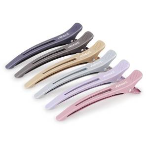 lot 10365 image: AIMIKE 6pcs Professional Hair Clips for Styling Sectioning, Anti-Slip No-Trace Duck Billed Hair Clips with Silicone Band, Salon and Home Hair Cutting Clips for Hairdresser, Women, Men - 4.3in. Long