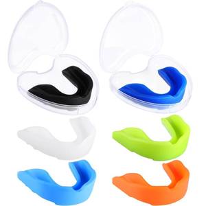 lot 10390 image: BBTO 6 Pcs Youth Kids Mouth Guard for Sports, Boys Girls Mouth Guard with Case, Mouthguard for Wrestling Boxing Basketball Hockey Football(Classic Style,Assorted Color)