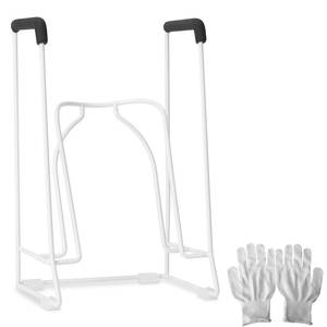 lot 10417 image: Zipcase Stocking Donner, Sock Aid Tool to Put on Compression Socks for Medium Calves Less Than 18in. in Circumference (Compatible for JOBST,SB SOX,CHARMKING,FITRELL,Bluemaple,COOLOVER) White