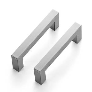 lot 10418 image: Ravinte 3 Pack 3-12 Inch Square Cabinet Handles Satin Nickel Pulls Brushed Nickel Drawer Pulls Kitchen Cupboard Hardware for Cabinets Cupboard Drawer Handles