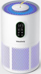 lot 11512 image: Air Purifiers for Home Large Room 1650 Ft� with Washable Filters, WESTHEY H13 HEPA Air Purifier with Fragrance Flowing Ambient Light Auto, Air Cleaner for Wildfire Smoke Dust Pollen Pets Hair Odor