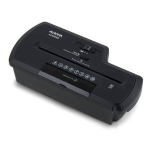 lot 11518 image: Aurora AU800SD Professional Strip Cut Paper ShredderCDCredit Card Shredder Without Wastebasket, 8-Sheet Strip-Cut No Basket, Black