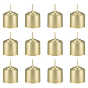 lot 12289 image: Mega Candles 12 pcs Unscented Gold Votive Candles, Hand Poured Wax Candle 10 Hours 1.38 Inch x 1.5 Inch, Home D�cor, Wedding Receptions, Centerpieces, Occasions, Events, Meditations, Holders