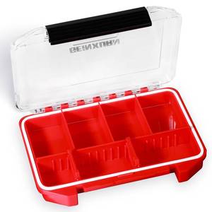 lot 12320 image: Geinxurn IPX4 Waterproof Small Storage Parts Organizer, Small Parts Case with Removable Dividers, Screwdriver Bit Set Box