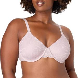 lot 12326 image: Bali Womens Underwire Bra, Breathe T-Shirt Bras for Women, Full Coverage, Padded, Most Comfortable, Cotton Modal